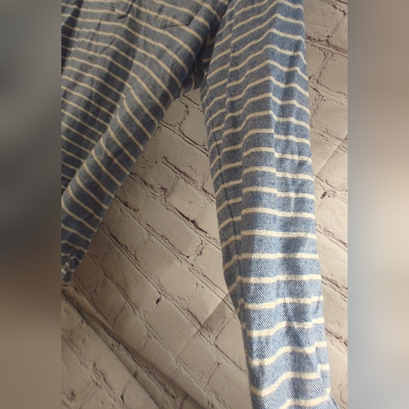 The Nutter by Chubbies Tunic Pullover Striped Tunic Nautical Shirt Blue White M - Picture 12 of 13